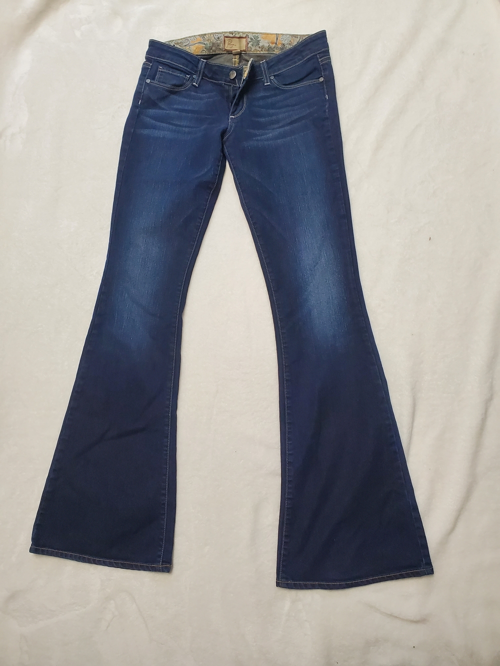 PAIGE Dark Indigo Flare Jeans